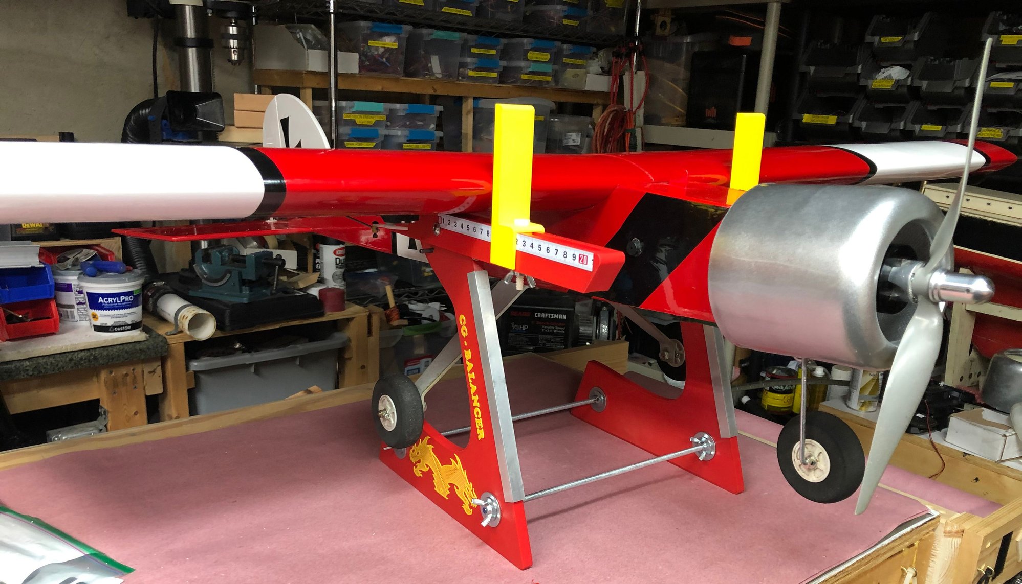 RC Plane Center of Gravity Ball Bearing CG Balancer Tool 3 COLORS