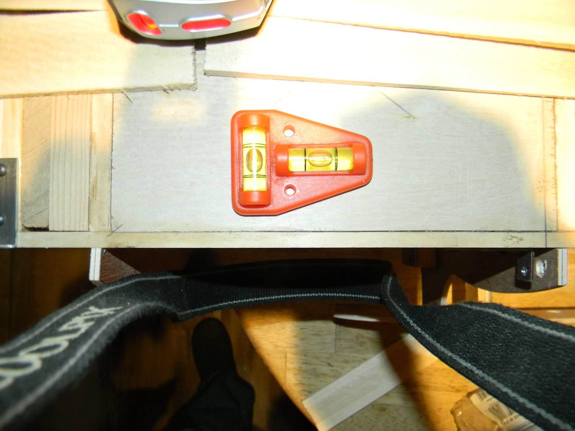 Fuse frame set up and leveled.