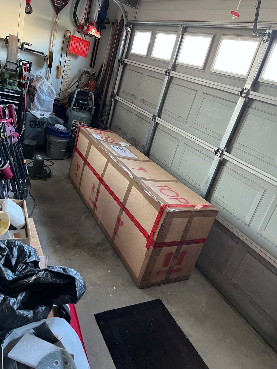 I thought I took more pics of the unpacking but I guess not!  Everything was in bubble wrap and all that was encased in the most green packing peanuts you ever saw in your life.  IOW well packed.