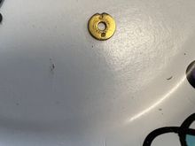 Look at the top of the butterfly. that little dent is all the air getting in past the disk.  And even once solder closed the engine would still run!  Don't really understand that. . . .