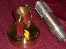 Brass microphone base