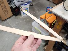 shaped basswood on struts