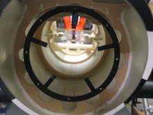 Rear pipe support inside original former