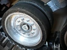 Road wheel and axle. 