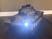 Main gun firing “cannon flash” .