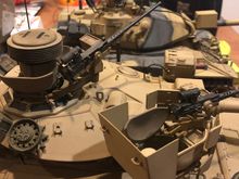 IR specific copula installed in turret with standard static/general running copula in the right foreground. 