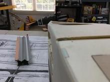 Surprisingly little elbow grease produced a nice radius where the fuselage slabs meet. I was trying for 3/32". What do you think?