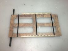 Finished tray from the top with the front CF tube support