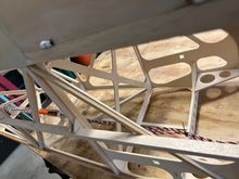 Zip-tied to keep them out of the way for cover.