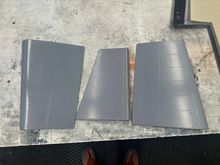 Flap and rudders out of the molds and final trimmed. 