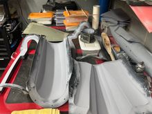 Engine, cockpit and exhaust nozzle molds preppes and primed