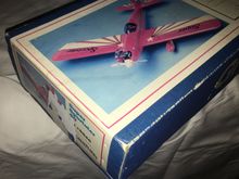 He ripped something off this other end, this is the canopy side thank goodness, everything is strong on this end.  Ships with cardboard wrapped around it, like I wished I got it.