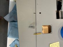 Test fitting of hinges - see text