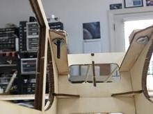 I thought briefly about using 1/4" nylon bolts instead of the steel bolts and blind nuts supplied. However, with the scant width of fuselage plates, I though the larger holes might weaken them unacceptably. 