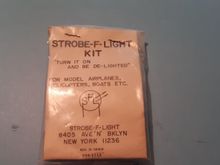 Really bright Strobe-F-Light kit never used.  Let me know if you can use it.