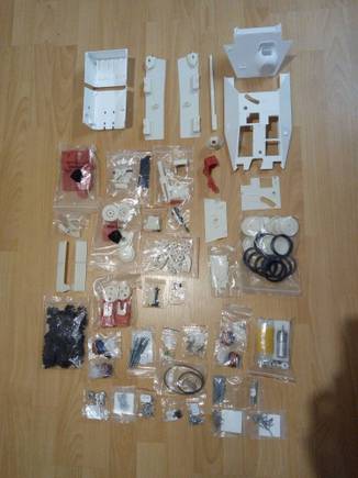 Actual parts from the kit