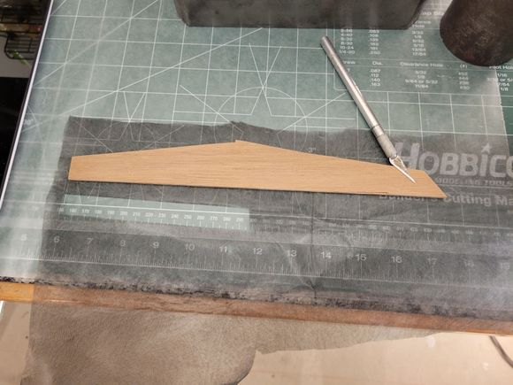 Very easy to cut out, used ply part as a template.