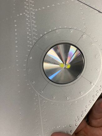 Test fit of the landing light