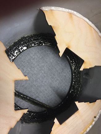 Lead shot and zpoxy laminating resin currently curing. Still more to add.