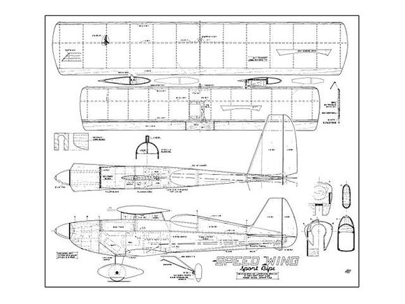 Outerzone 42" Hal DeBolt Speed Wing plan thumbnail