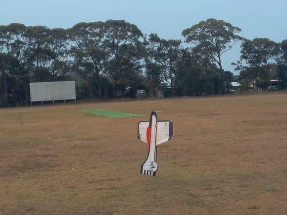 Drying out my flying field after he storm.