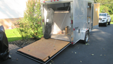 The ramp makes loading and unloading easy