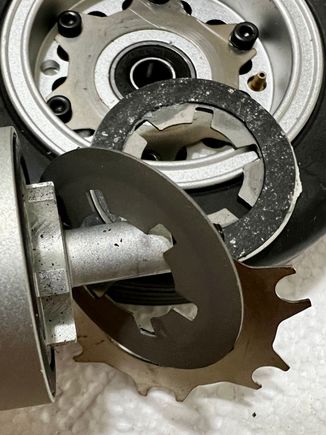 Dark grey goes against O’ring. 