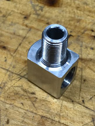 Home made elbow. One piece, 7075 aluminum