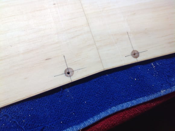 Holes drilled in hard points, not as accurate as I wanted but will work just fine.