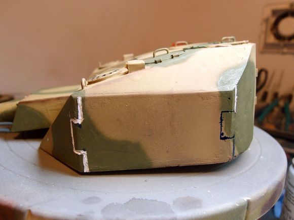 Marked out started to make the interlocking .