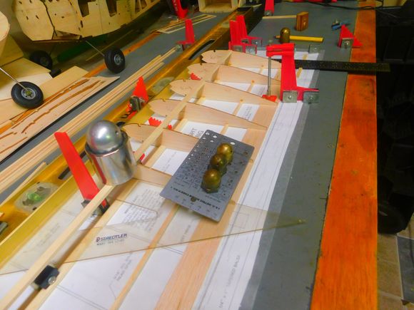 This set up gets moved for each rib.