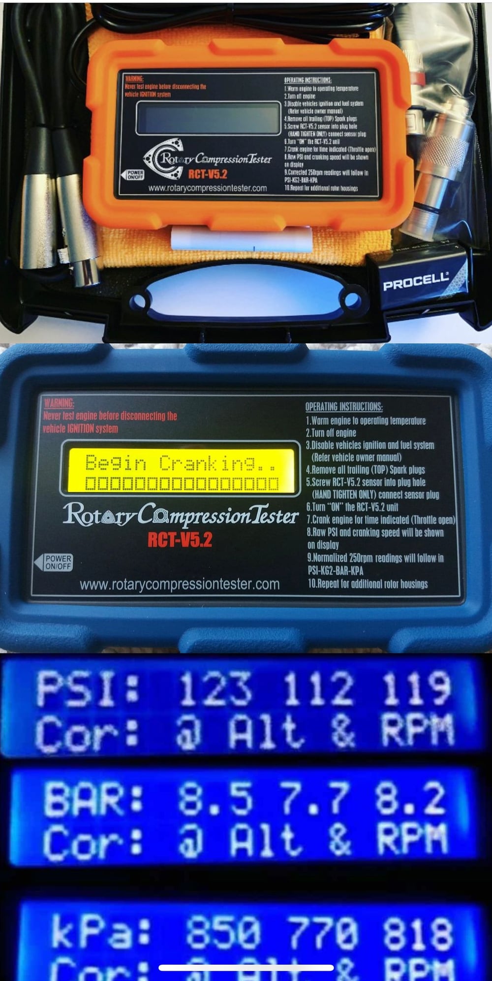 Miscellaneous - Brand New Unused Rotary Compression Tester V5.2 - New - 1993 to 2002 Mazda RX-7 - Flower Mound, TX 75028, United States
