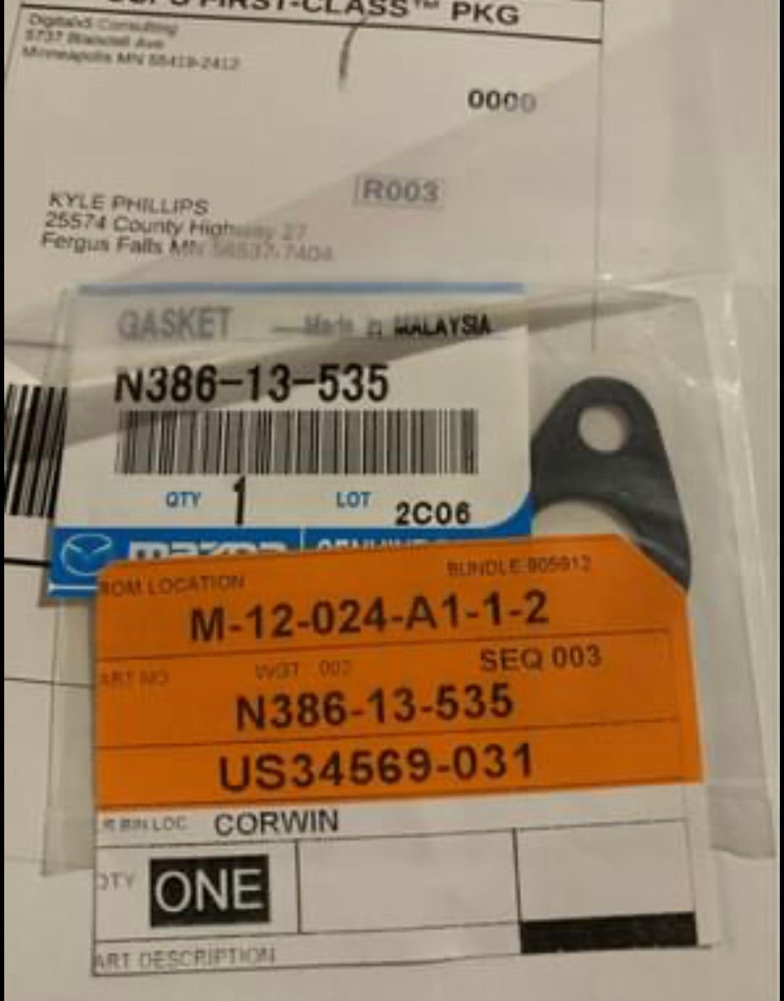Engine - Exhaust - Intake/exhaust gaskets s4/s5 - New - 1986 to 1988 Mazda RX-7 - Fergus Falls, MN 56537, United States