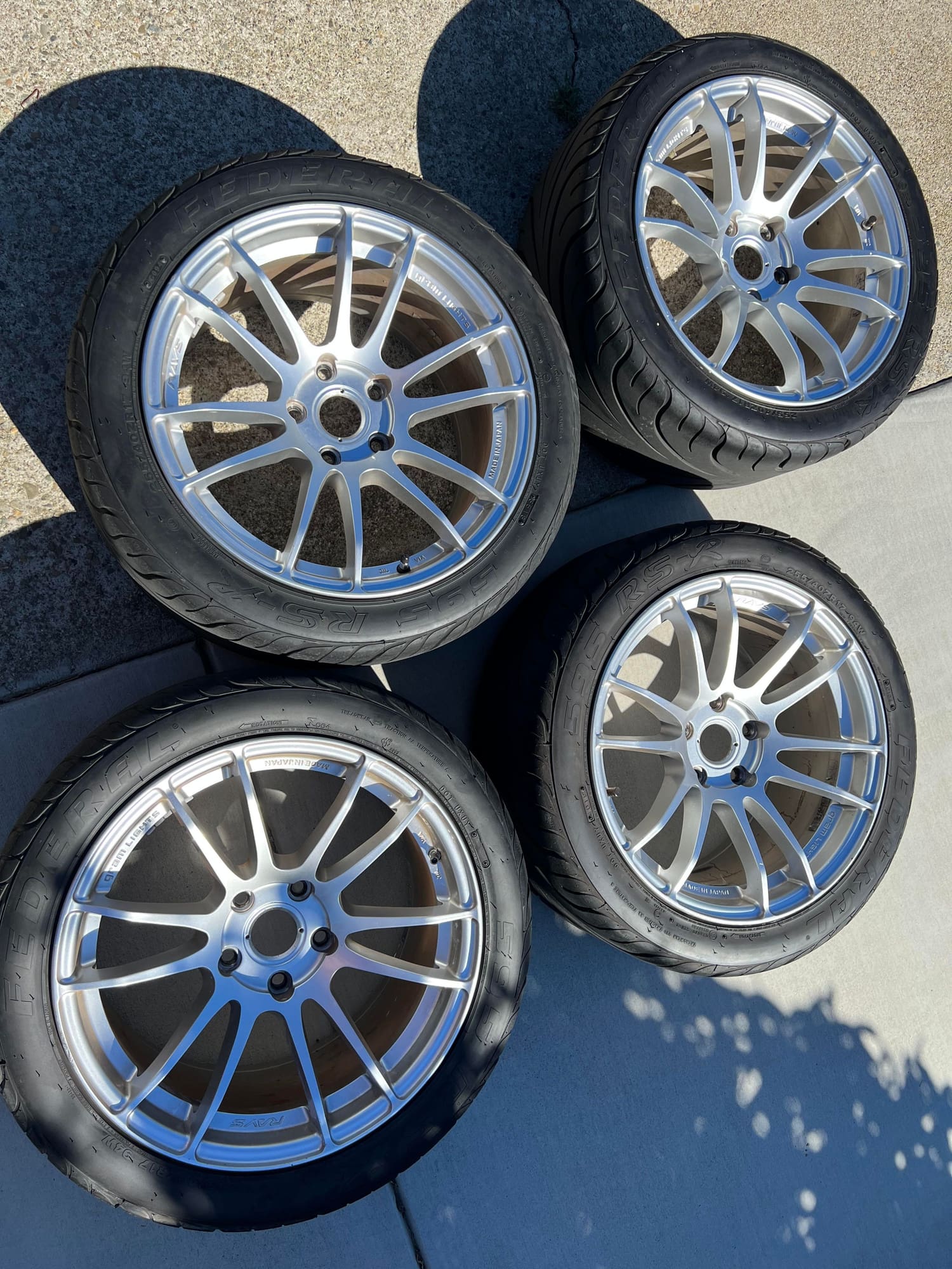 Wheels and Tires/Axles - Gram Lights 57Xtreme 17x9 +40 with 255/40-17 Federal RS-Rs - Used - All Years Any Make All Models - Millbrae, CA 94030, United States