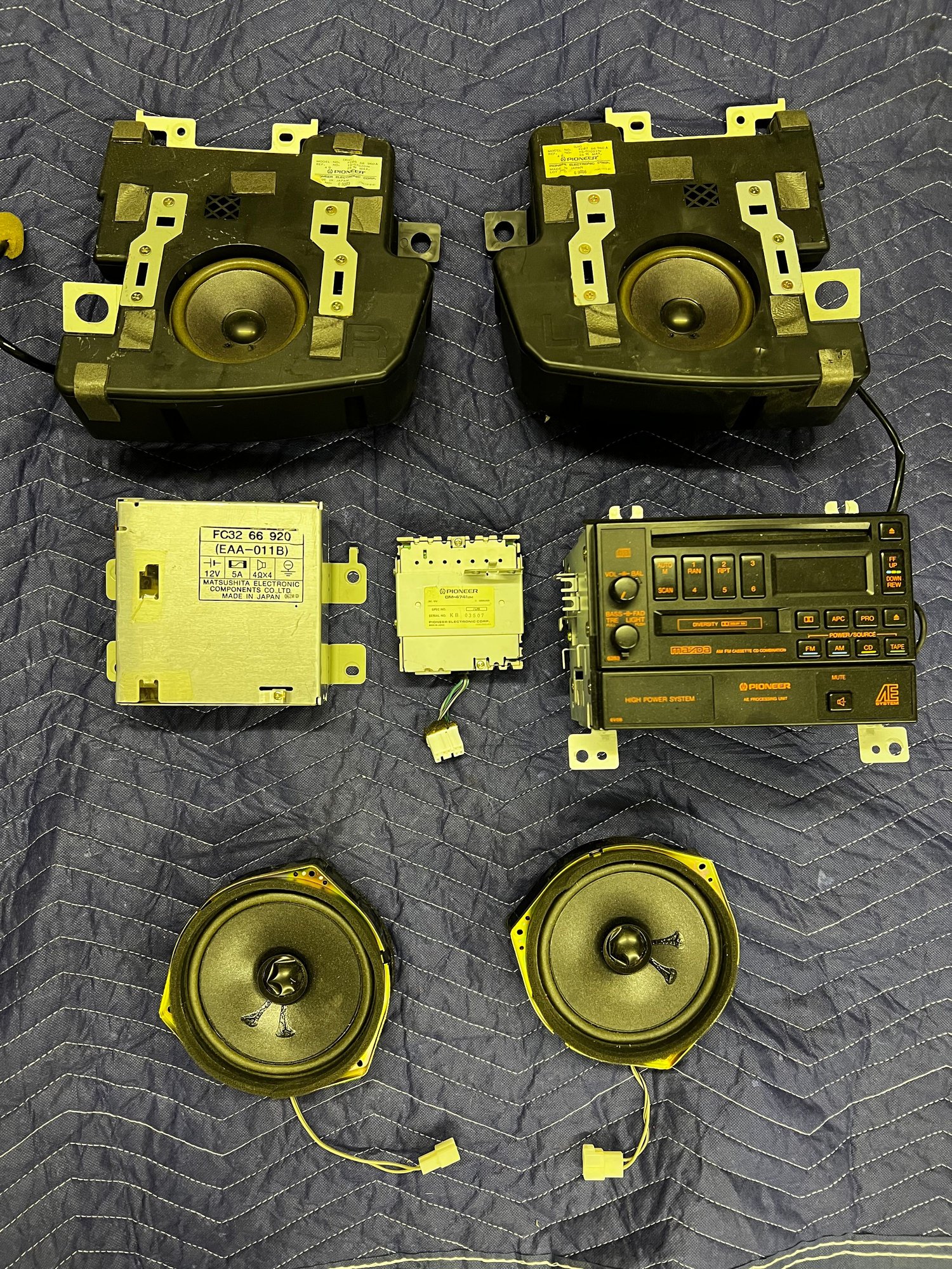 Audio Video/Electronics - Stock stereo - Used - 1989 to 1992 Mazda RX-7 - Morgantown, WV 26508, United States