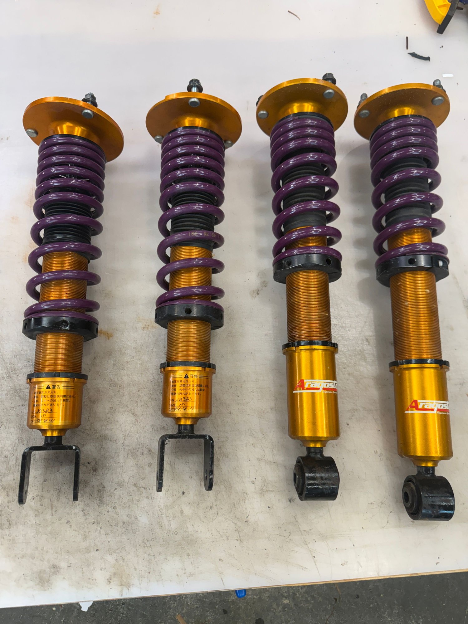 Steering/Suspension - Knight Sports Aragosta Coilovers - Used - 1992 to 2002 Mazda RX-7 - Glenmoore, PA 19343, United States