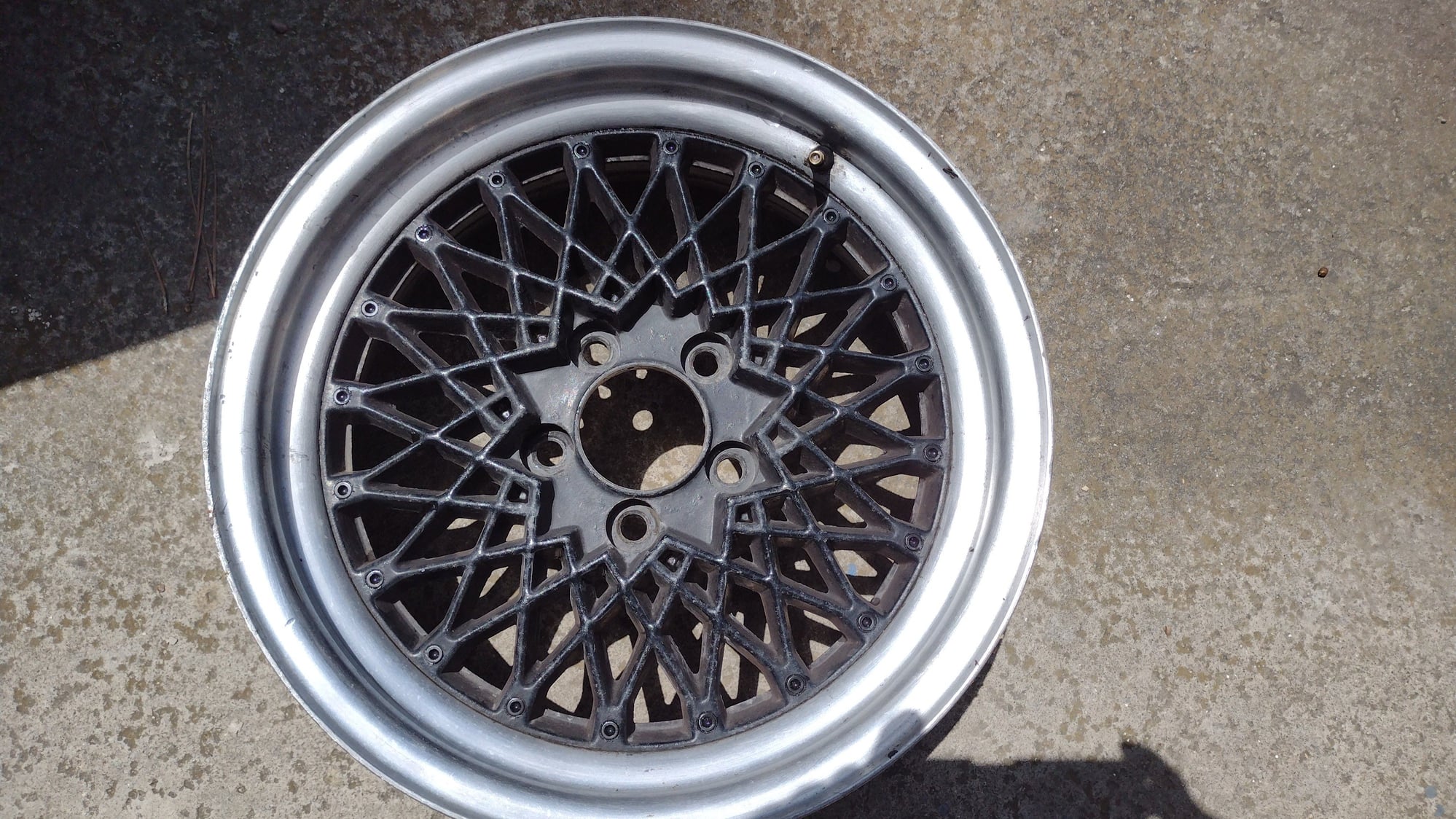 Wheels and Tires/Axles - OLD SCHOOL MESH 16x7 5x114.3 ALUMINUM WHEELS (SET OF 5) - Used - 1986 to 1992 Mazda RX-7 - Del Mar, CA 92014, United States