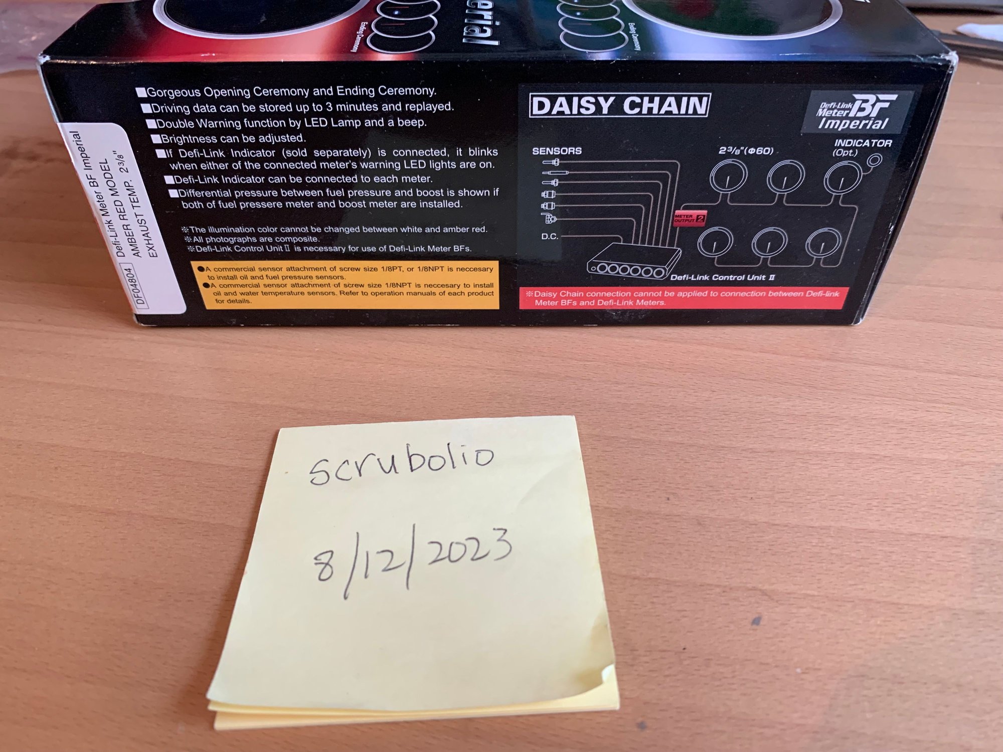 1994 Mazda RX-7 - NEW Defi Linkmeter Exhaust Temp Gauge in Fahrenheit (DF04804) - Audio Video/Electronics - $250 - Apex, NC 27502, United States