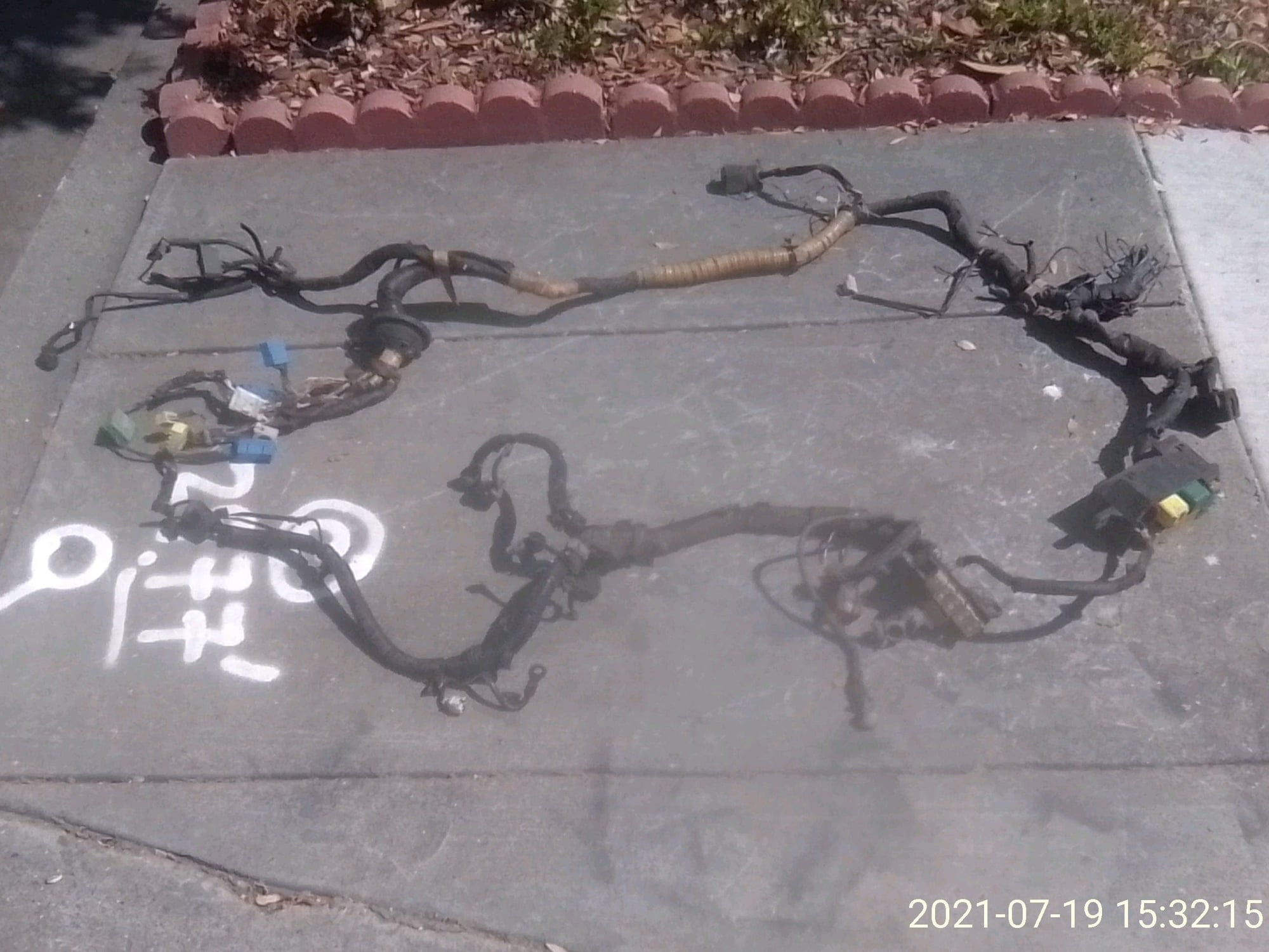 Engine - Electrical - FD - OEM Partial Wiring Harness left side - Used - 1993 to 1995 Mazda RX-7 - San Jose, CA 95121, United States