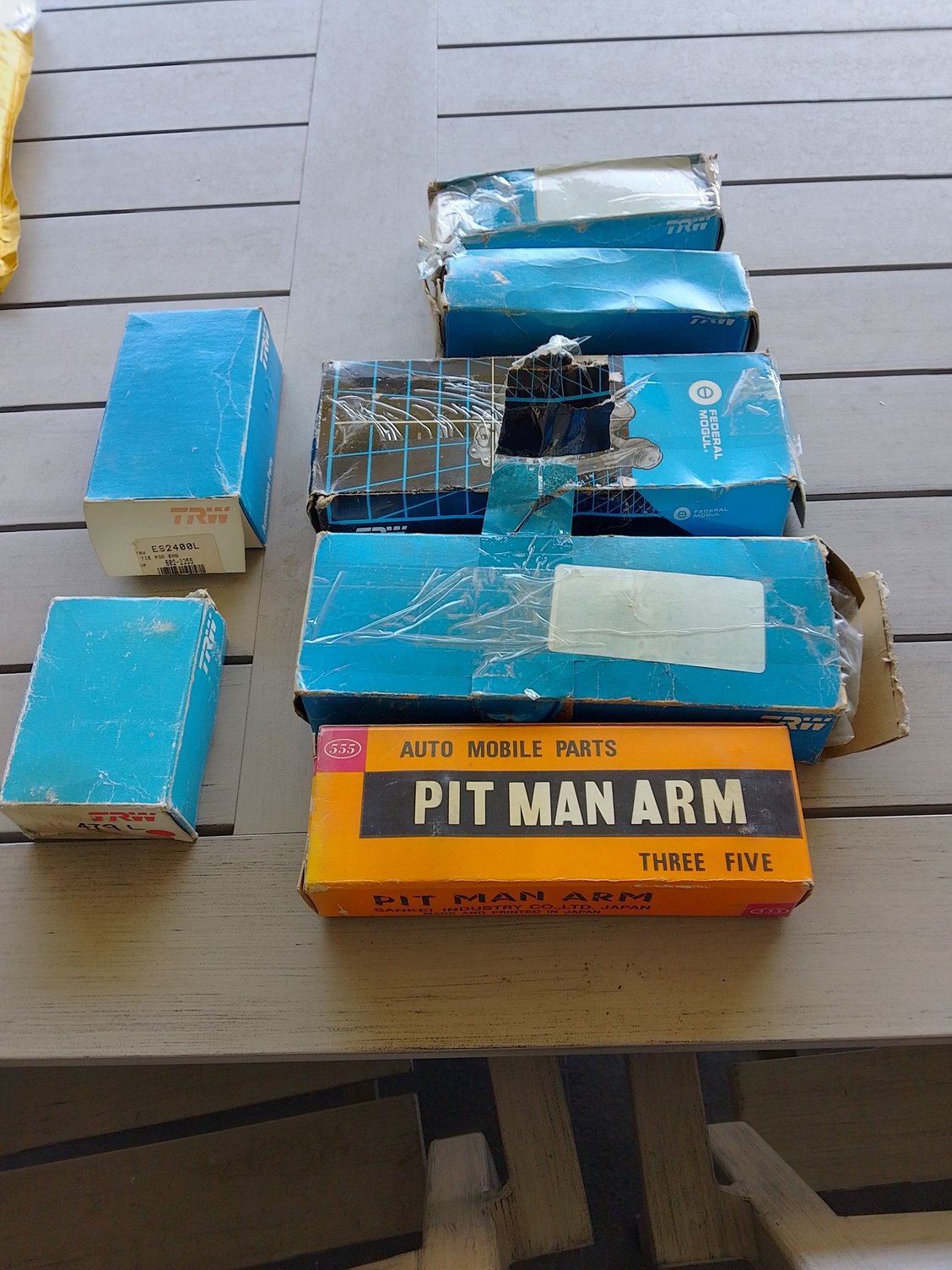 Tie rods, pitman arms and bushings