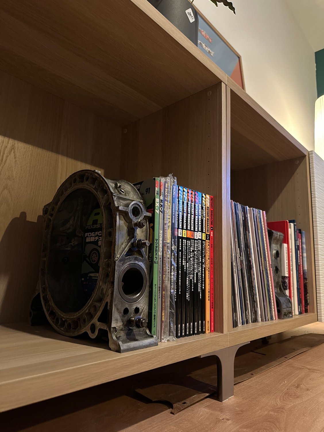 Old housing. Holding my RX-7 books 