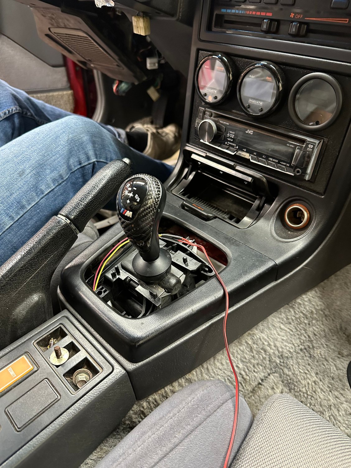 just need to make a cover boot out of the black alcantara material he got.