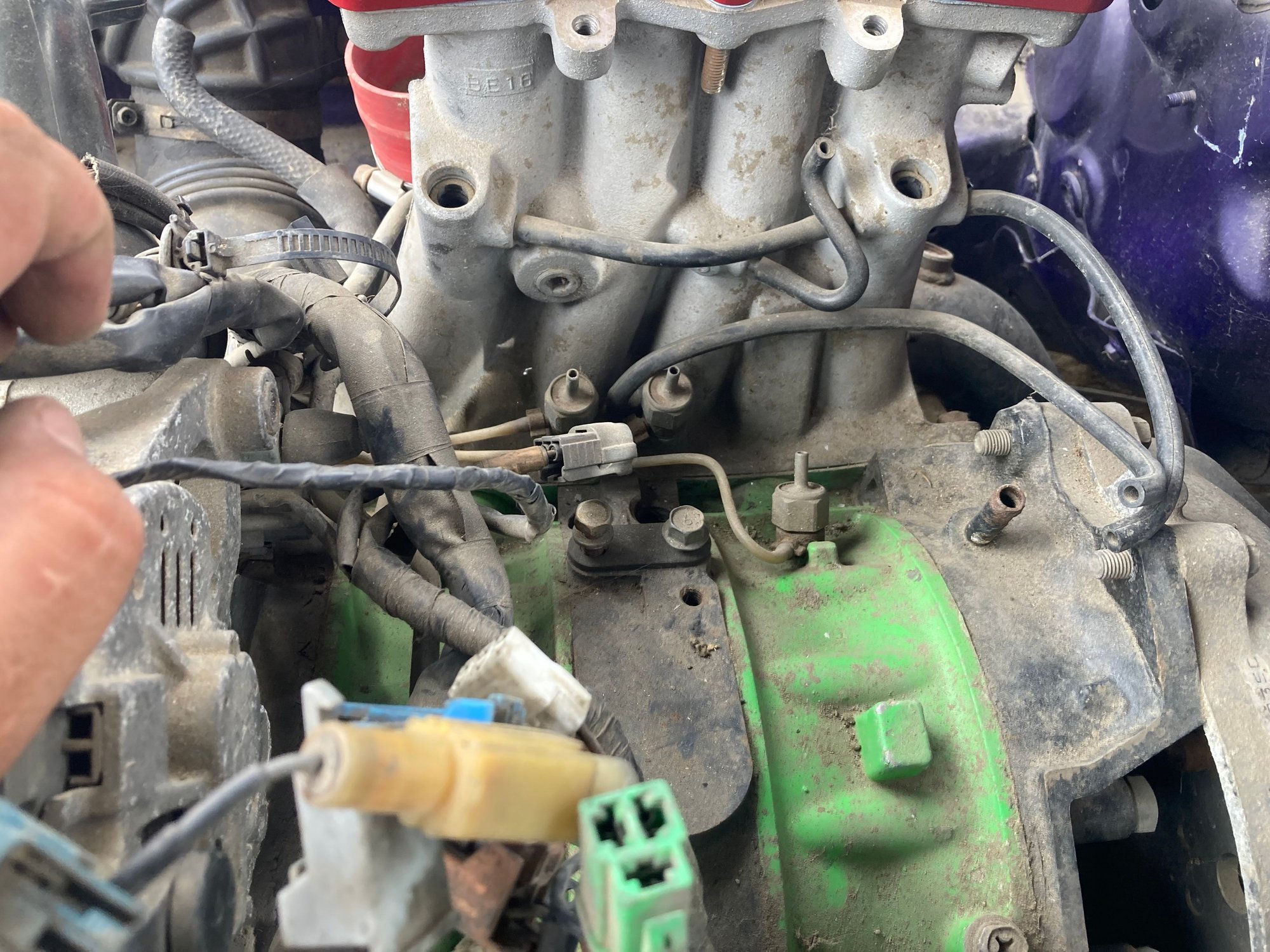 Need help connect all vacuum lines from a series 5 13B engine to a series 6 (FD) upper intake manifold 