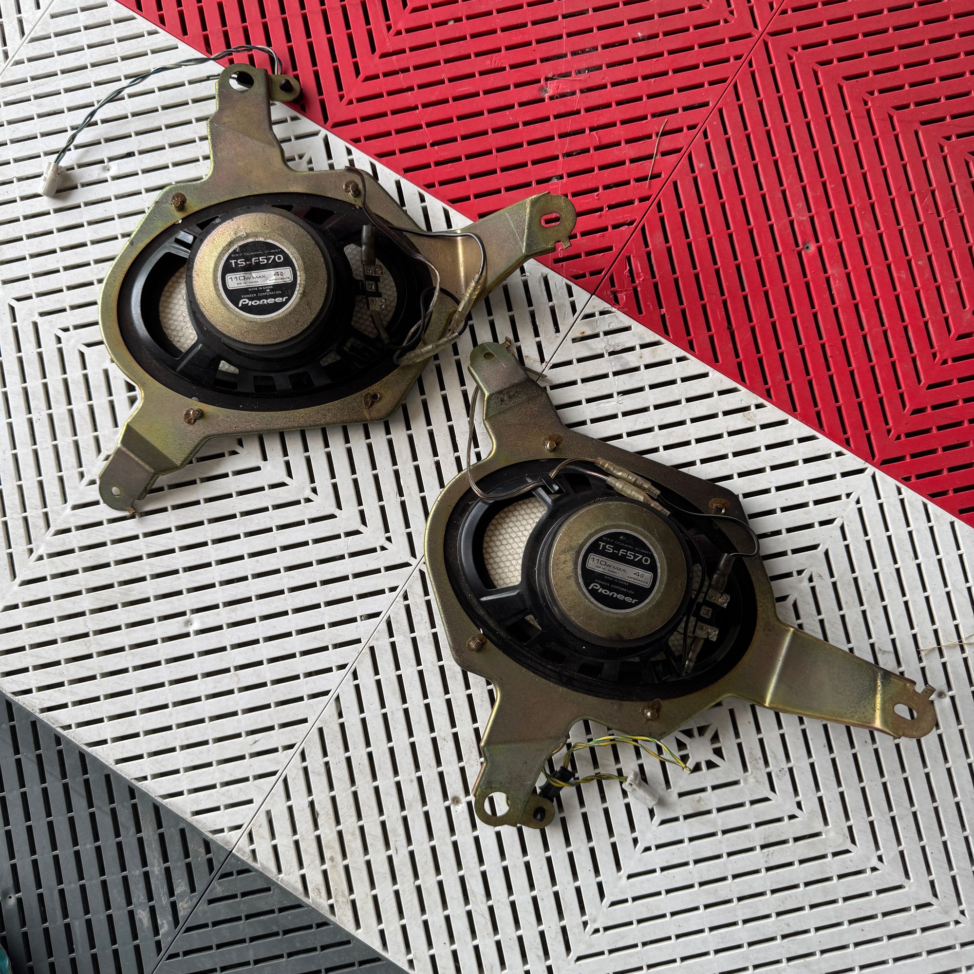 Audio Video/Electronics - Mazda RX-7 FD3S Rear Speakers Brackets - Used - 1992 to 2002 Mazda RX-7 - Birmingham, MI 48323, United States