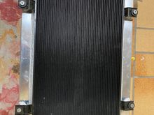 Aluminium spacers welded onto the radiator 