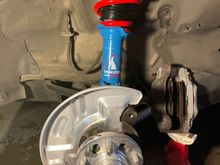 Installed blues and racing beat springs with new rubber and top hats