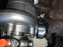 Primary Turbo: so I'll port out the manifold to be more circular and closer to 2" before welding.  It's just high enough to allow for turbo oil drain. and the angle will help with downpipe clearance