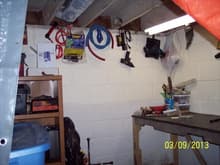 Shop Pics 2: Tools hung up to save space