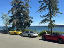 Looking out across Oyster Bay with oyster barges bobbing in a row.