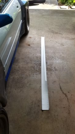 Rain gutter edges are cut to sit flat on fender and rear quarter. The lip is left to go under door edge  The bottom is drilled by the edge and then cut for flexibility. 